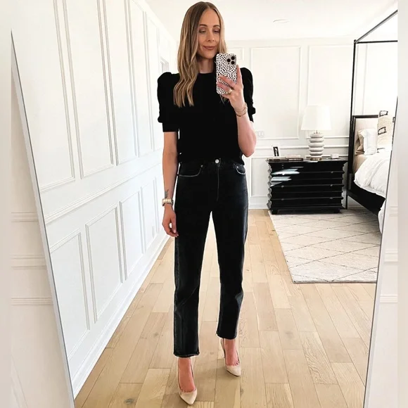 Agolde 90s pinch Waist Black Tea 25 - Picture 6 of 6